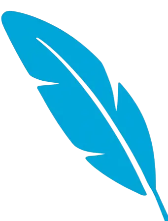 plume bleue