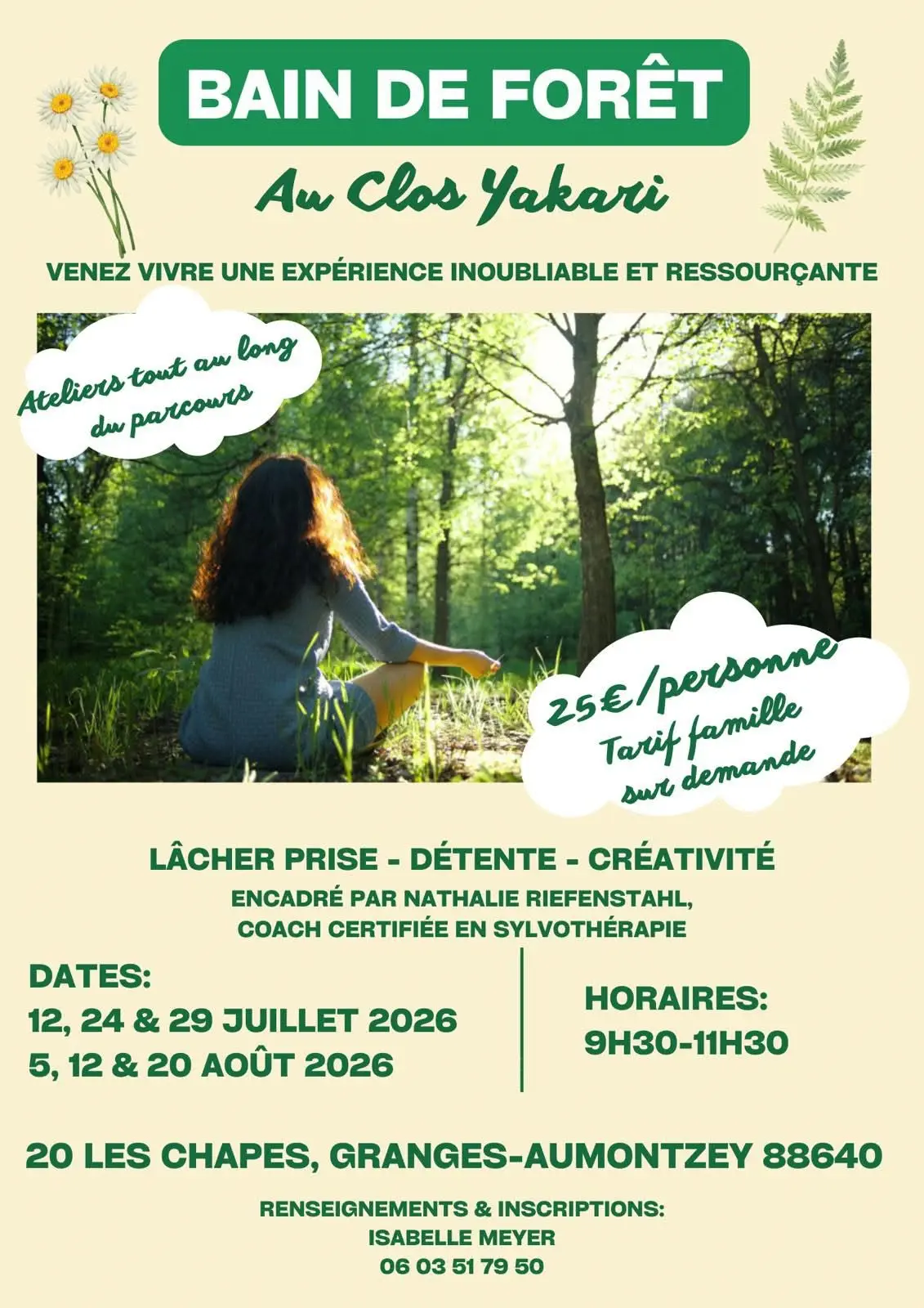 Bain de forêt au Clos Yakari : une parenthèse de bien-être en pleine nature